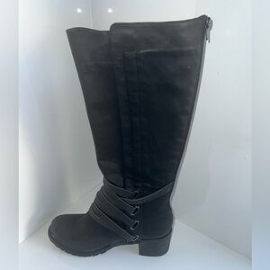 Olivia Miller Calista Knee-High Boots with Strap Accents New Never Worn
